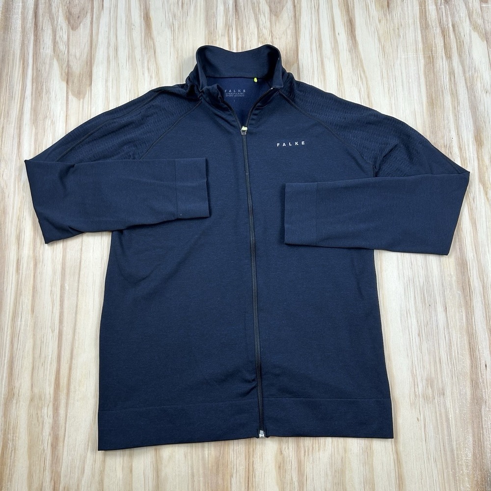 Falke Ergonomic Sport System Women's Zip Up Top‎ Size L Blue Activewear